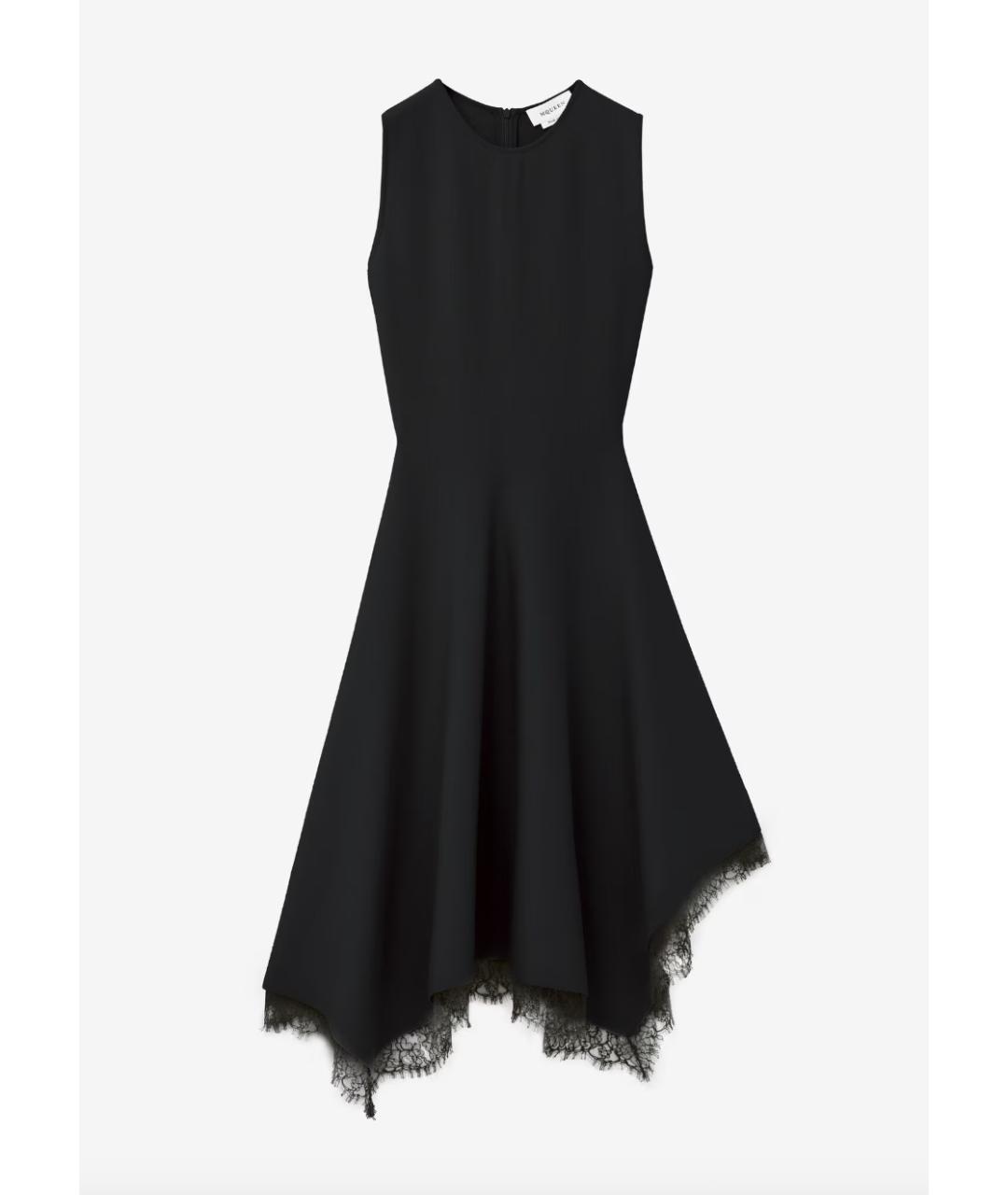 ALEXANDER MCQUEEN Черное вискозное вечернее платье, фото 6
