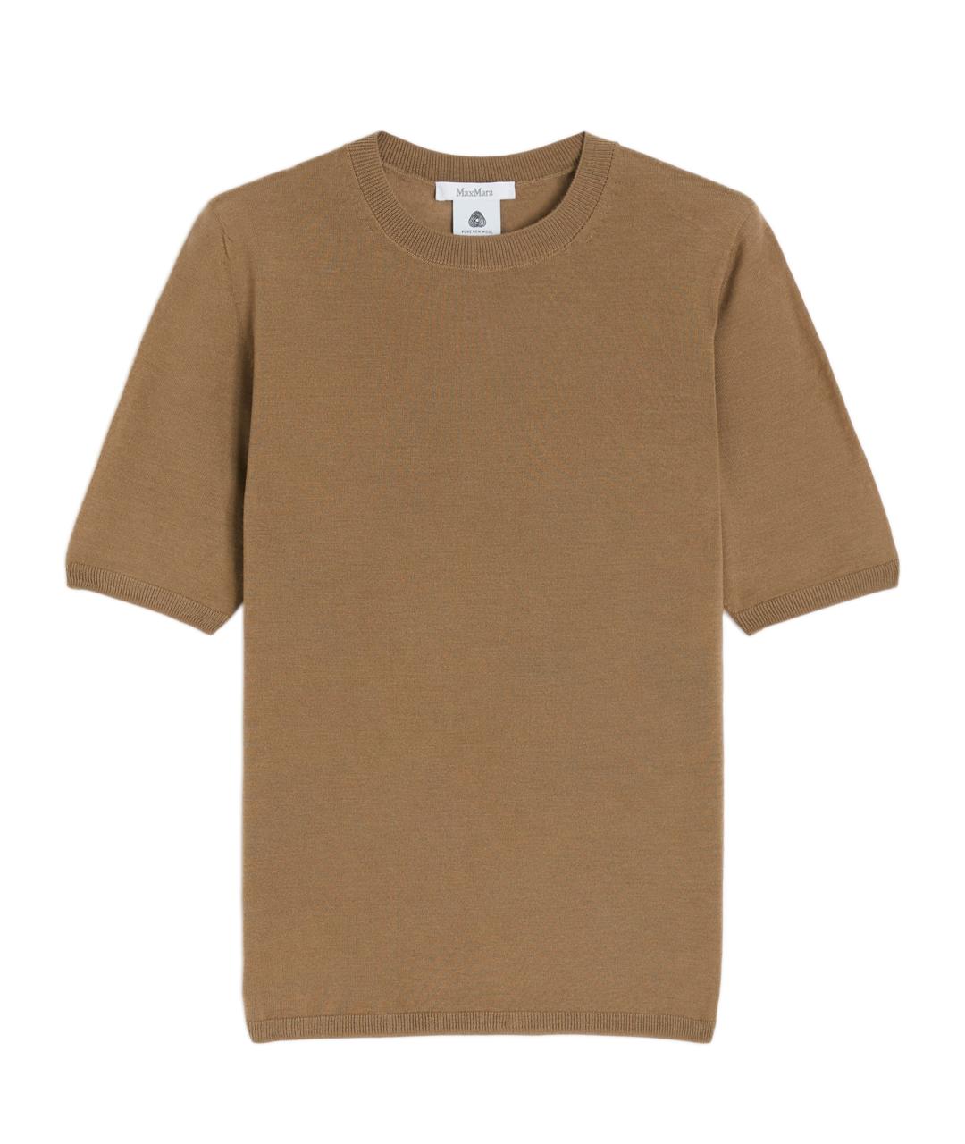 MAX MARA Коричневый шерстяной джемпер / свитер, фото 1