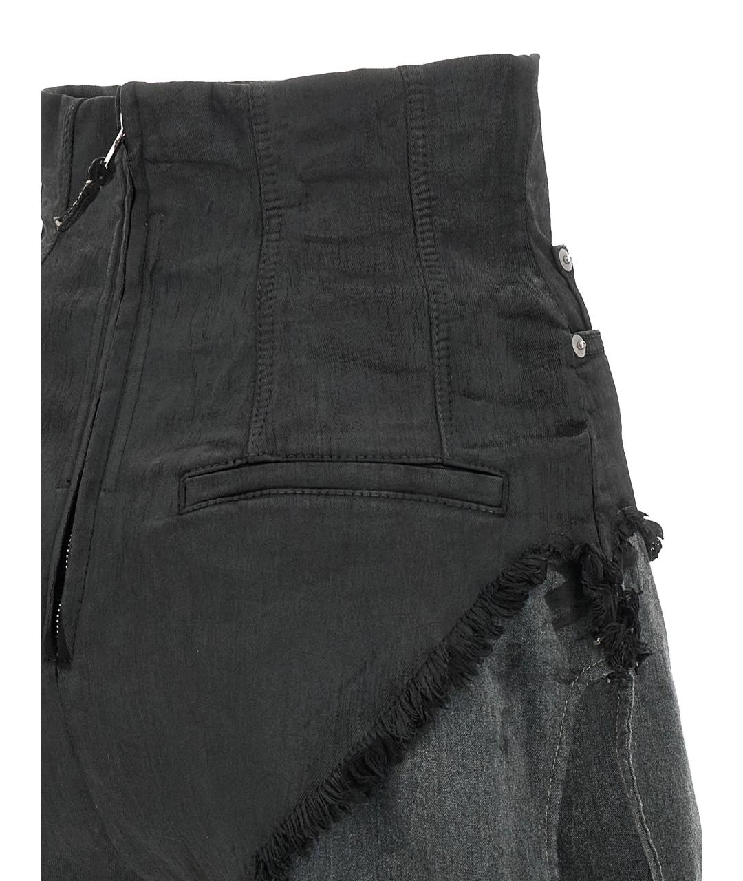 RICK OWENS DRKSHDW Черные хлопковые шорты, фото 4