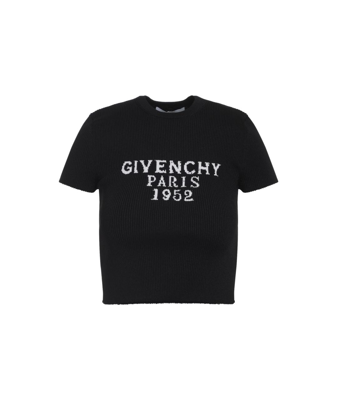 GIVENCHY Черная полиэстеровая футболка, фото 1