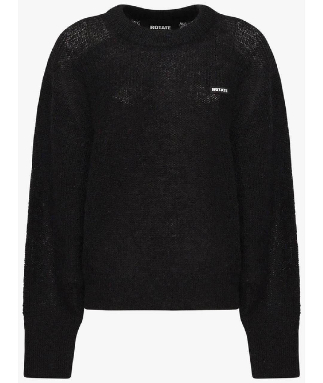 ROTATE Черный шерстяной джемпер / свитер, фото 1