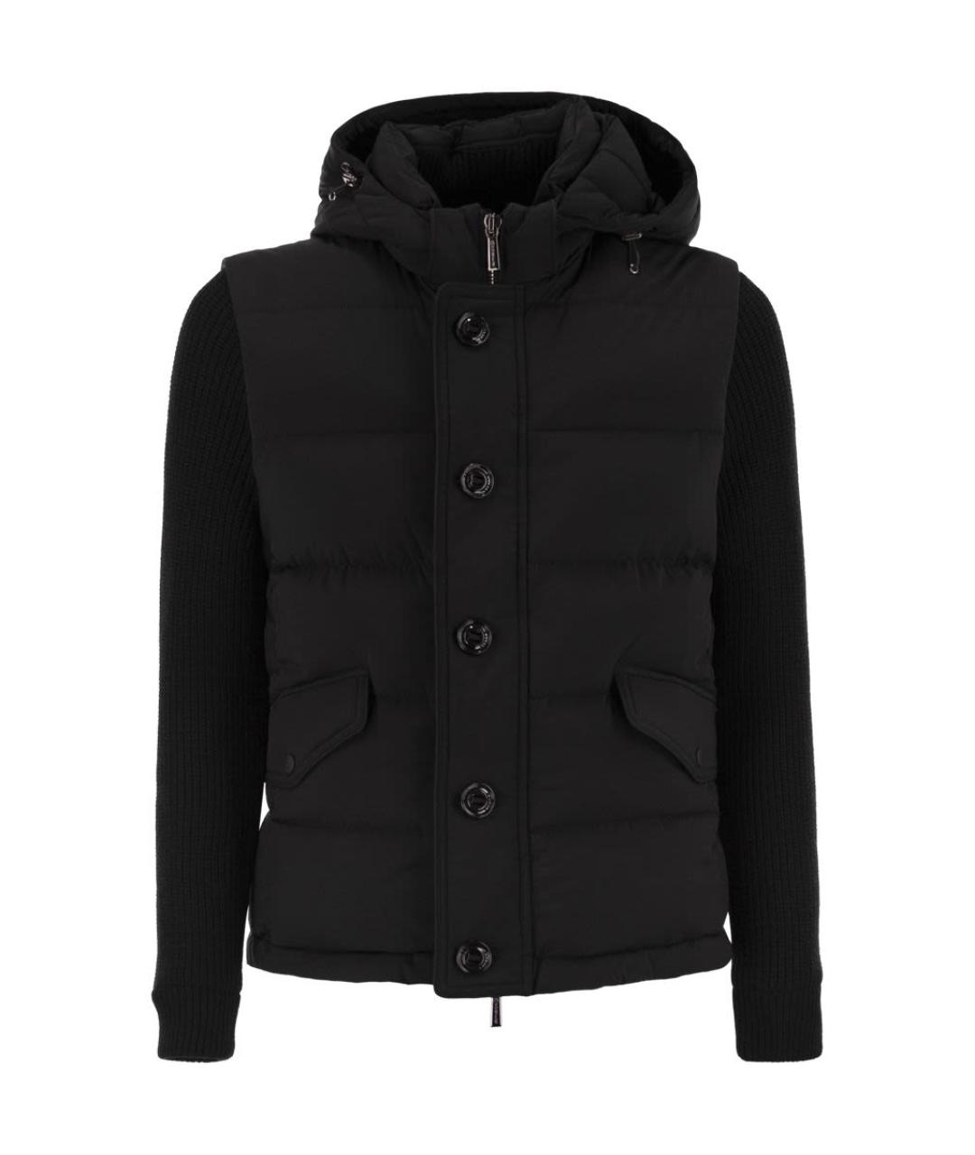 MOORER Черная полиамидовая куртка, фото 1