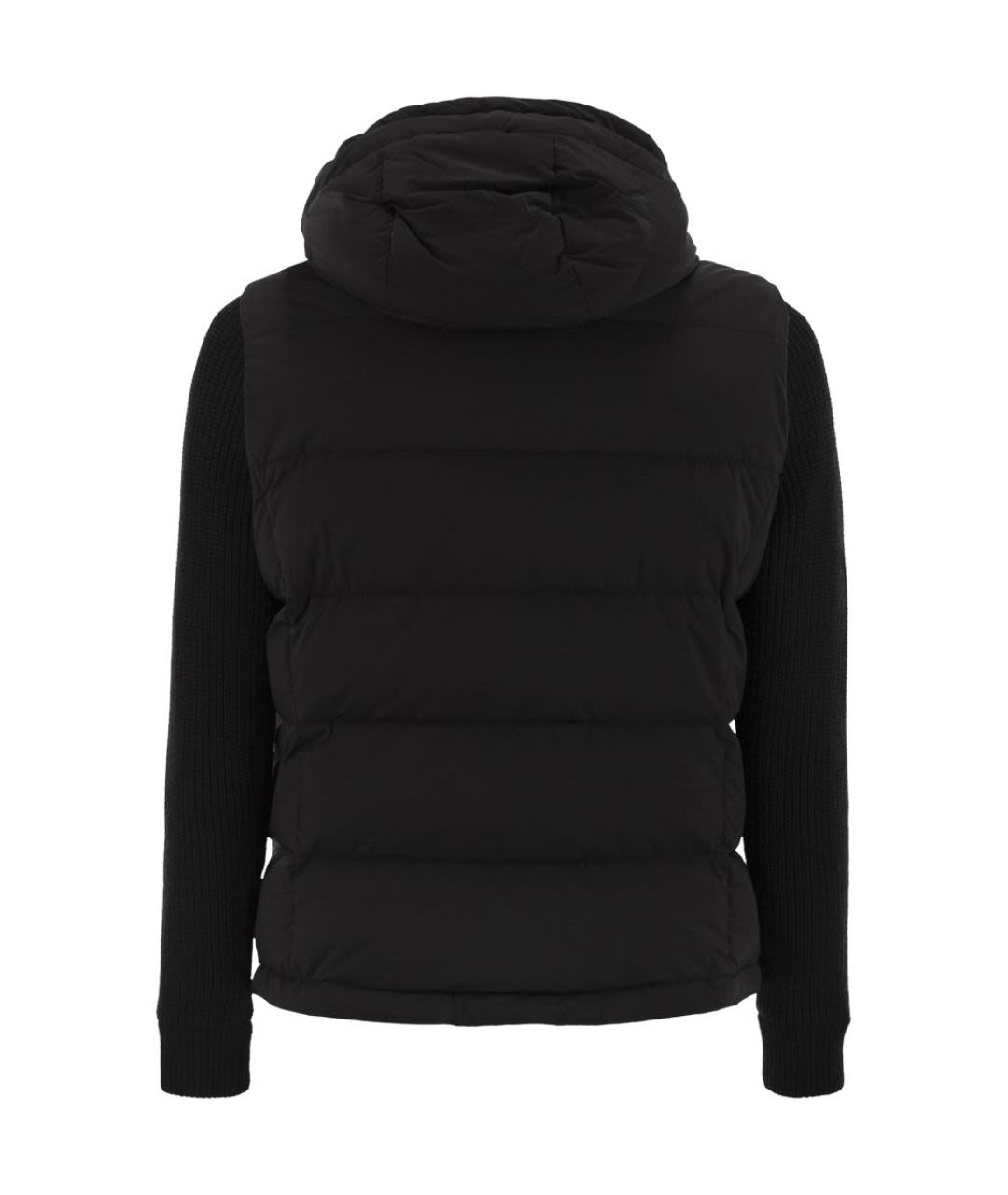 MOORER Черная полиамидовая куртка, фото 2