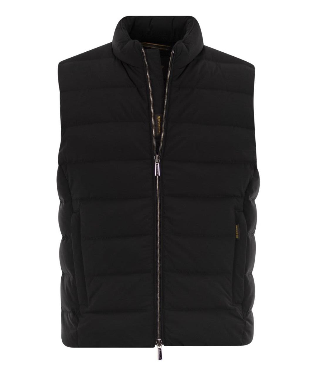 MOORER Черный полиамидовый жилет, фото 1