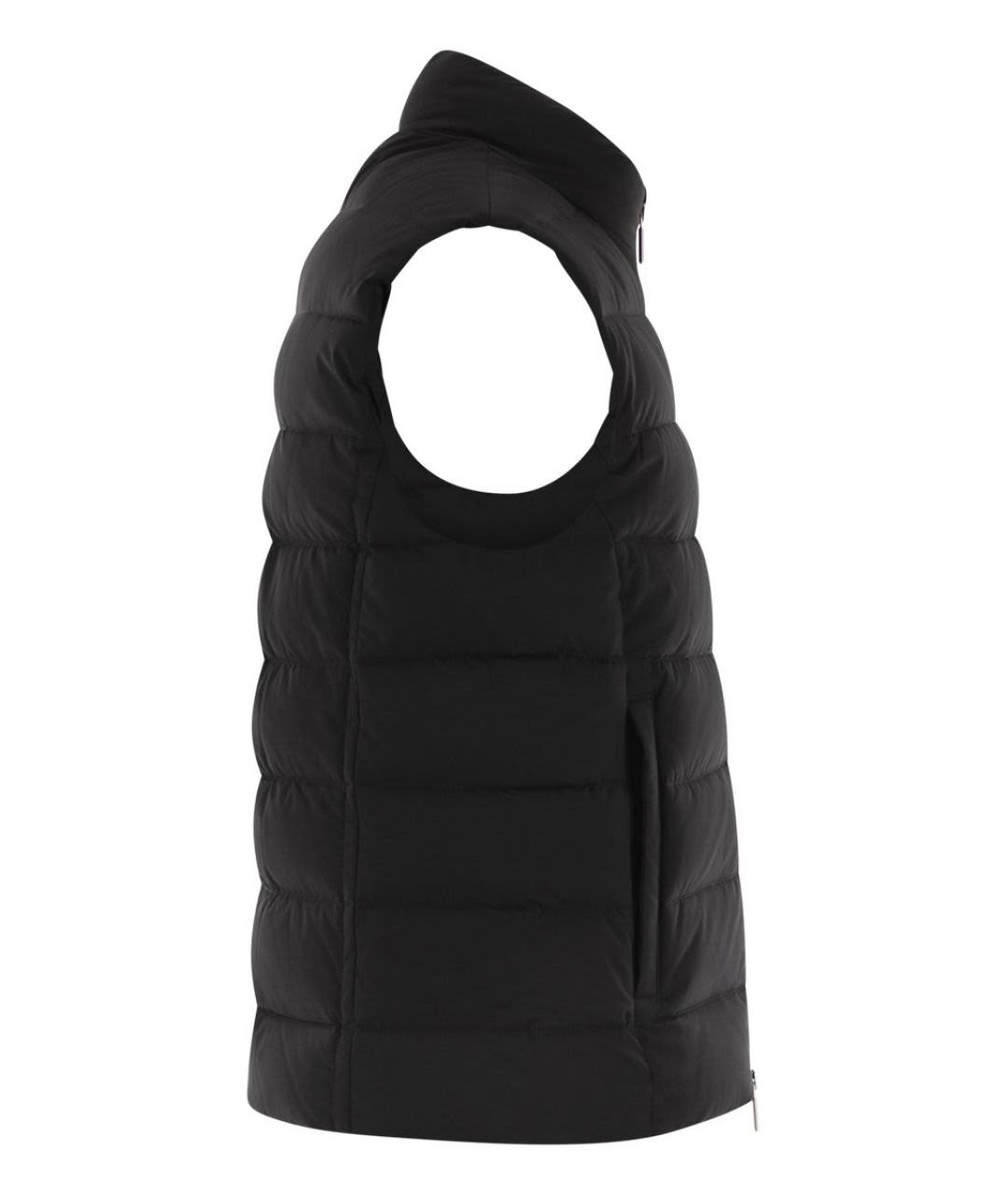 MOORER Черный полиамидовый жилет, фото 3