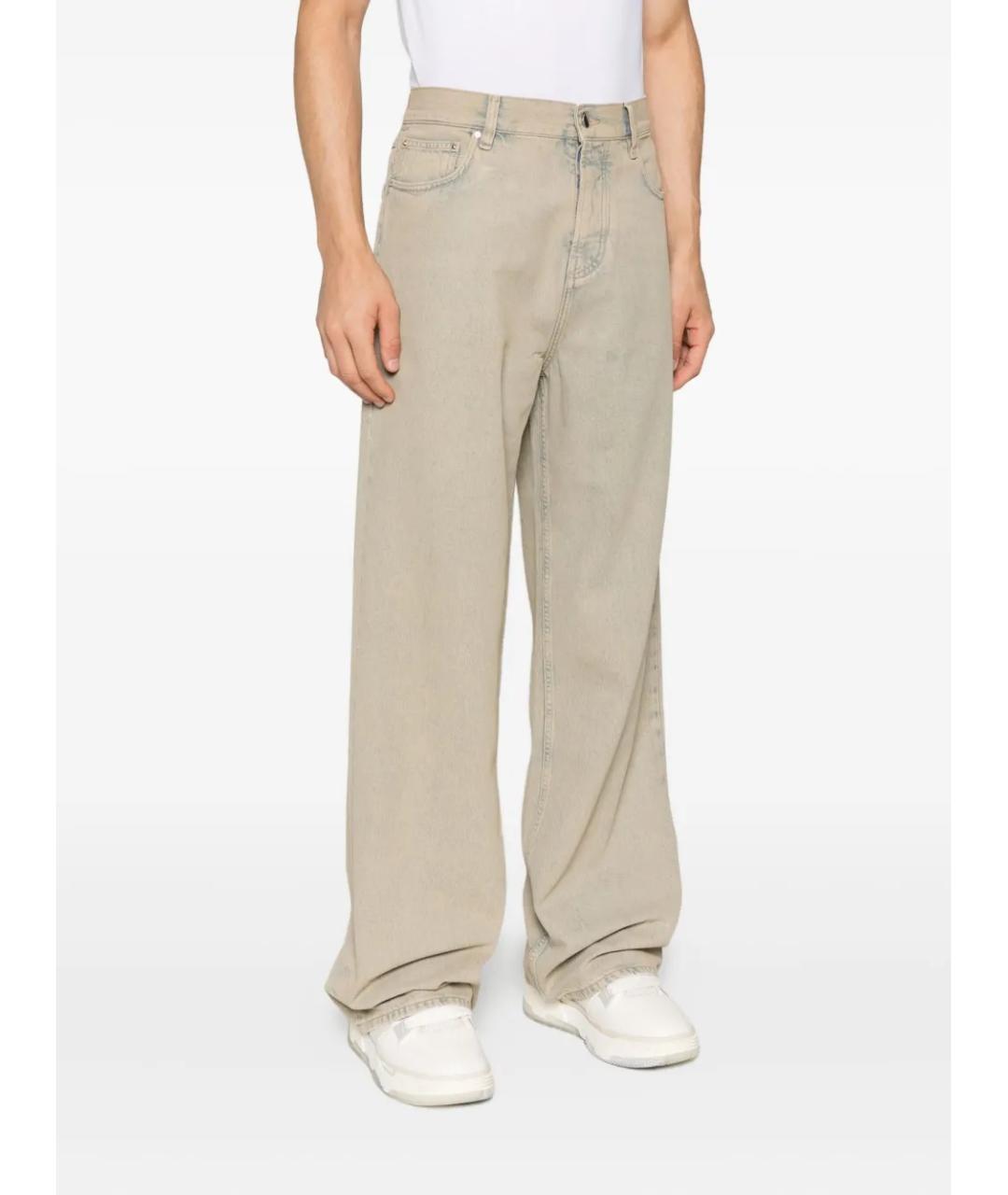 AMIRI Бежевые хлопковые повседневные брюки, фото 3