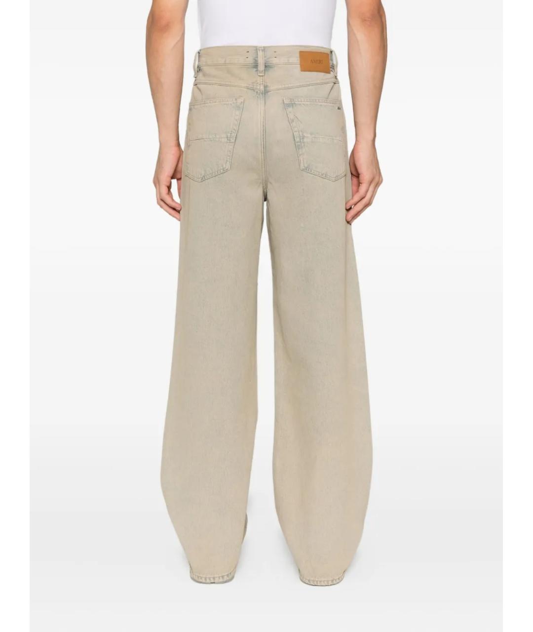 AMIRI Бежевые хлопковые повседневные брюки, фото 4