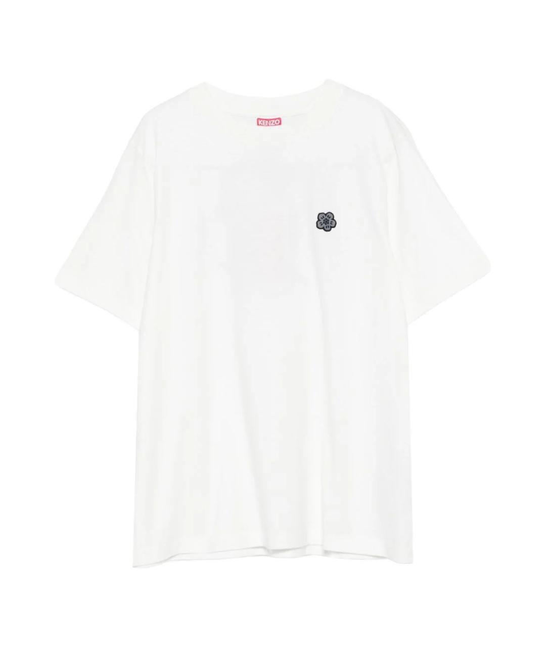 KENZO Белая хлопковая футболка, фото 1