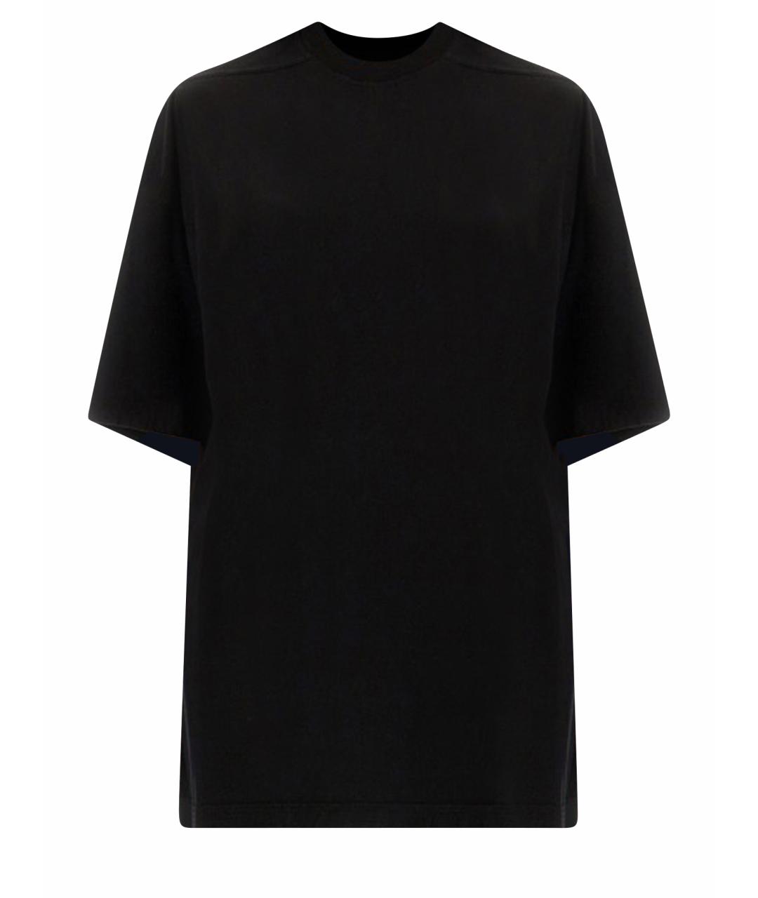 RICK OWENS DRKSHDW Черная хлопковая футболка, фото 1