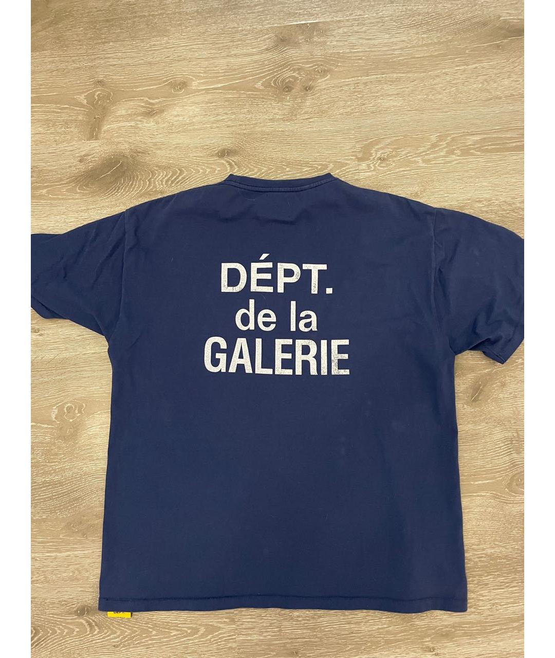Gallery Dept Темно-синяя хлопковая футболка, фото 2