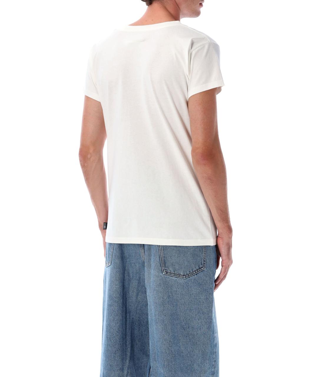 MM6 MAISON MARGIELA Белая хлопковая футболка, фото 2