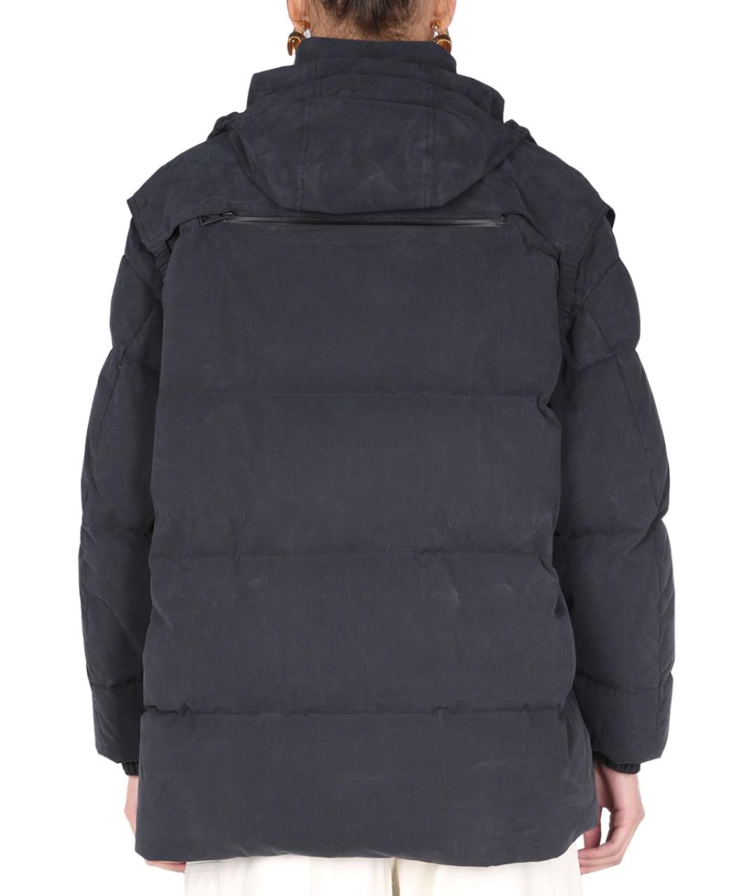 BOTTEGA VENETA Черный хлопковый пуховик, фото 4