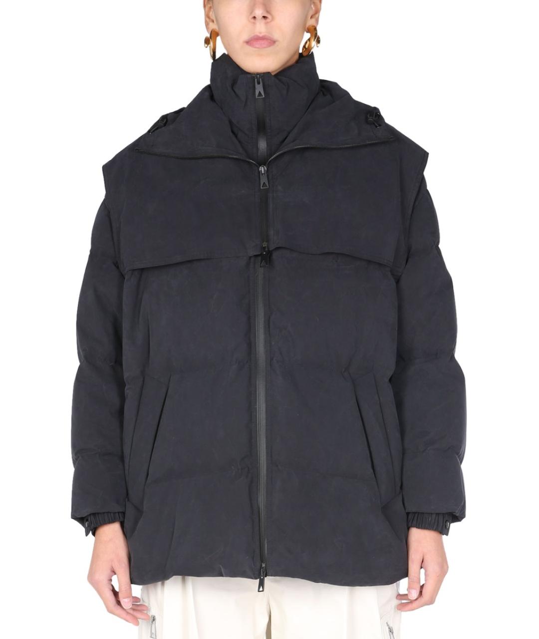 BOTTEGA VENETA Черный хлопковый пуховик, фото 2