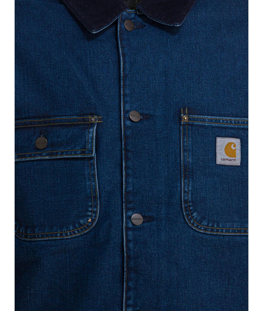 CARHARTT WIP Синяя хлопковая куртка, фото 3