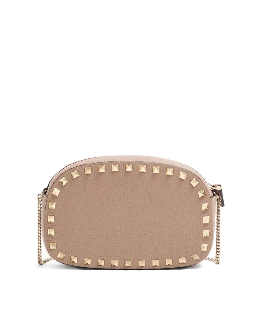 VALENTINO Розовая кожаная сумка через плечо, фото 2