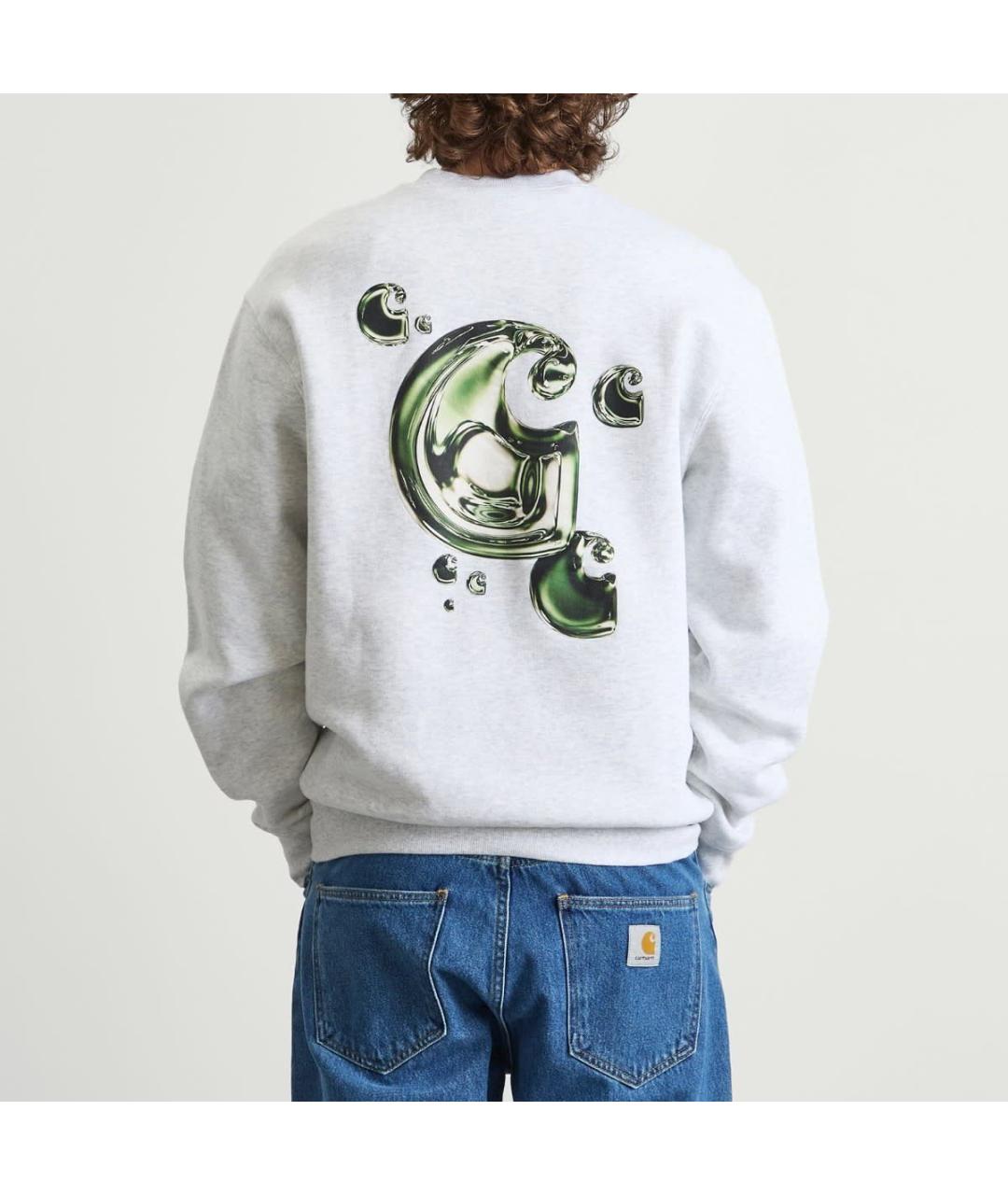 CARHARTT WIP Серый хлопковый джемпер / свитер, фото 3
