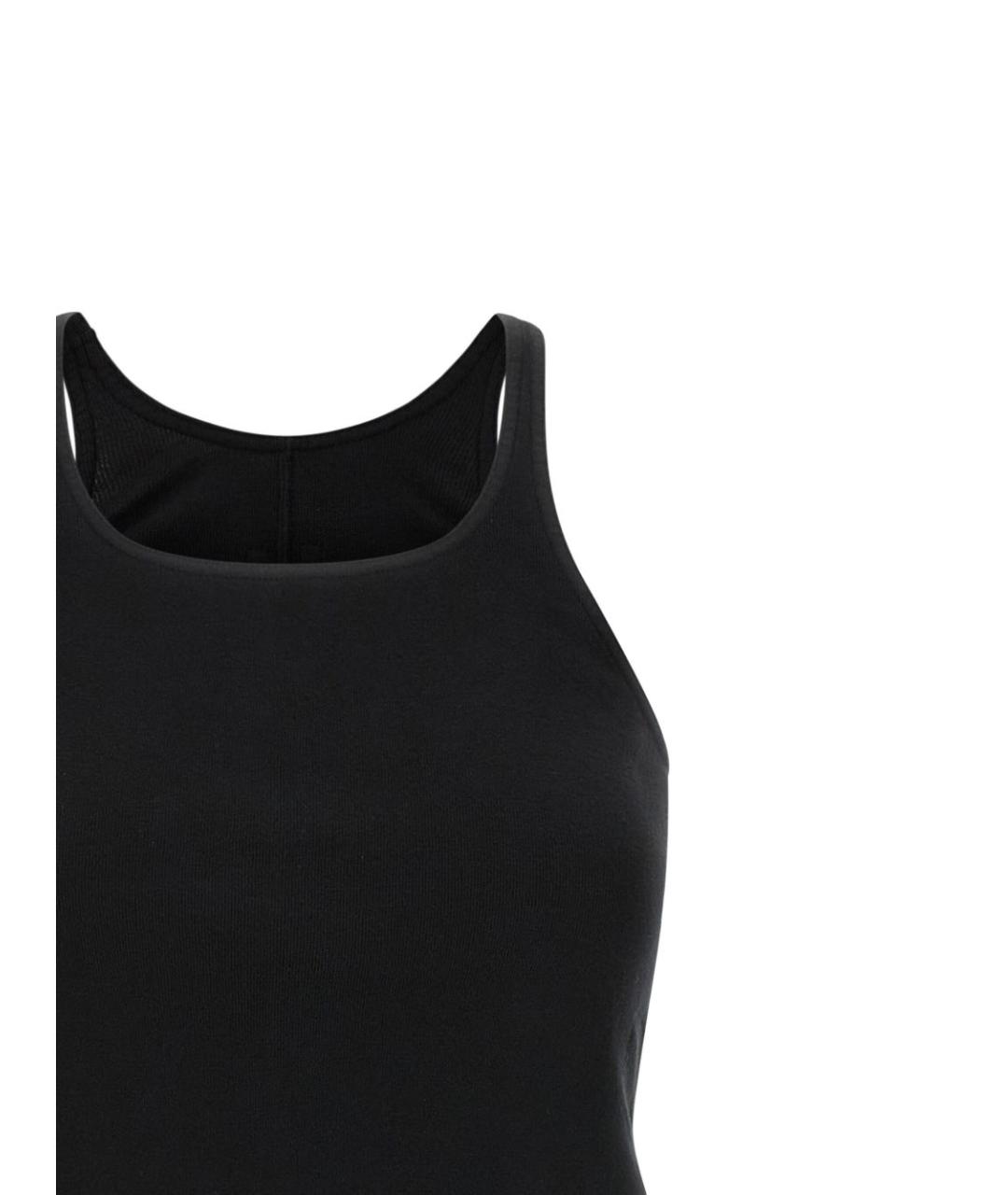 RICK OWENS DRKSHDW Черная хлопковая майка, фото 3