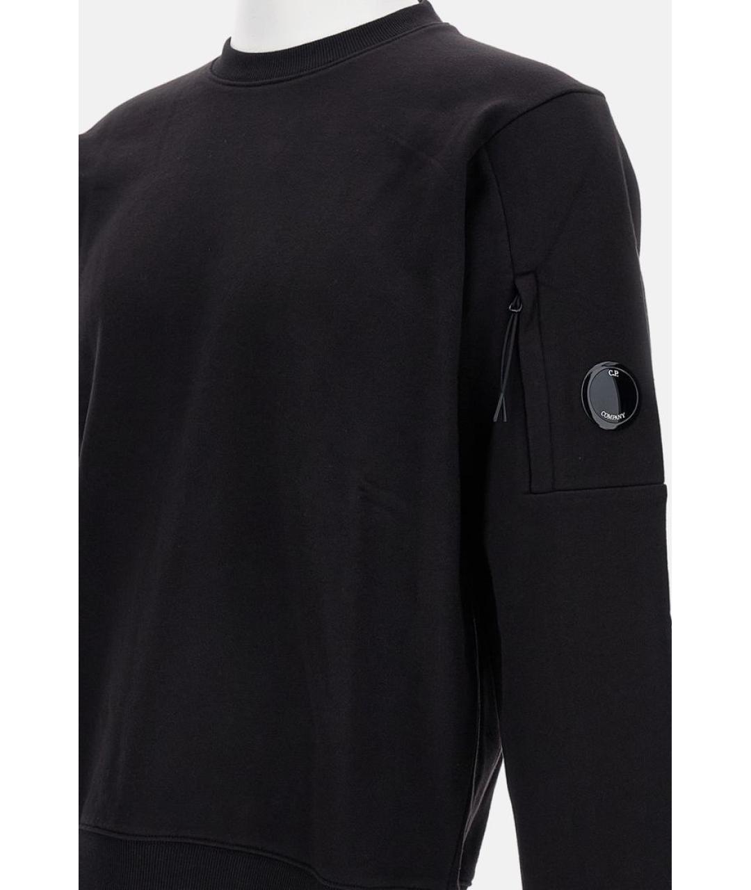 CP COMPANY Черный хлопковый джемпер / свитер, фото 3