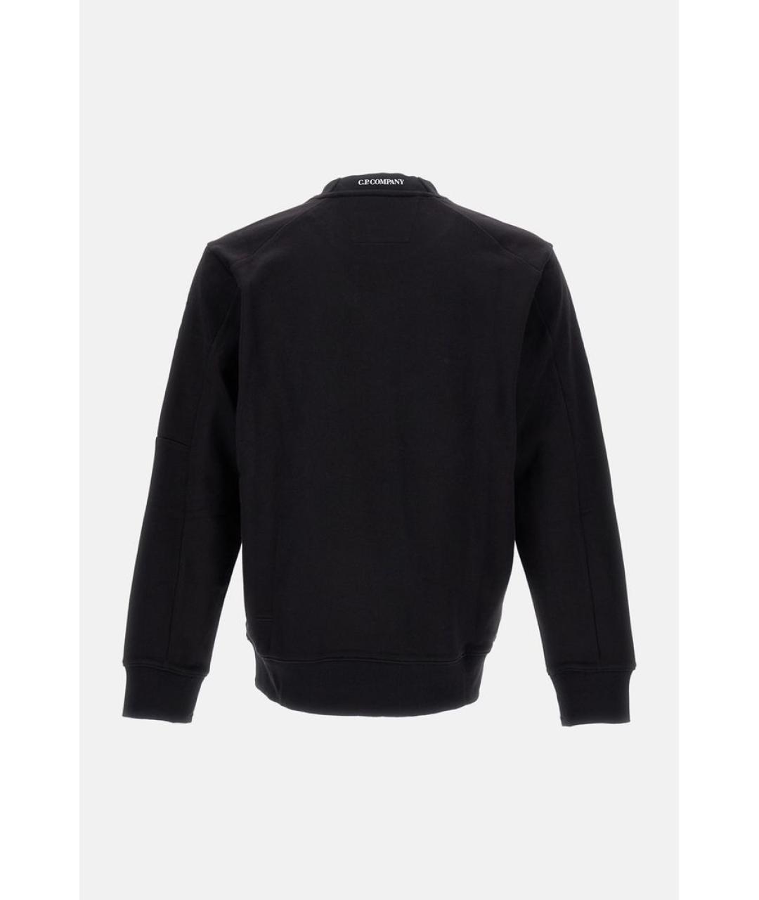 CP COMPANY Черный хлопковый джемпер / свитер, фото 2