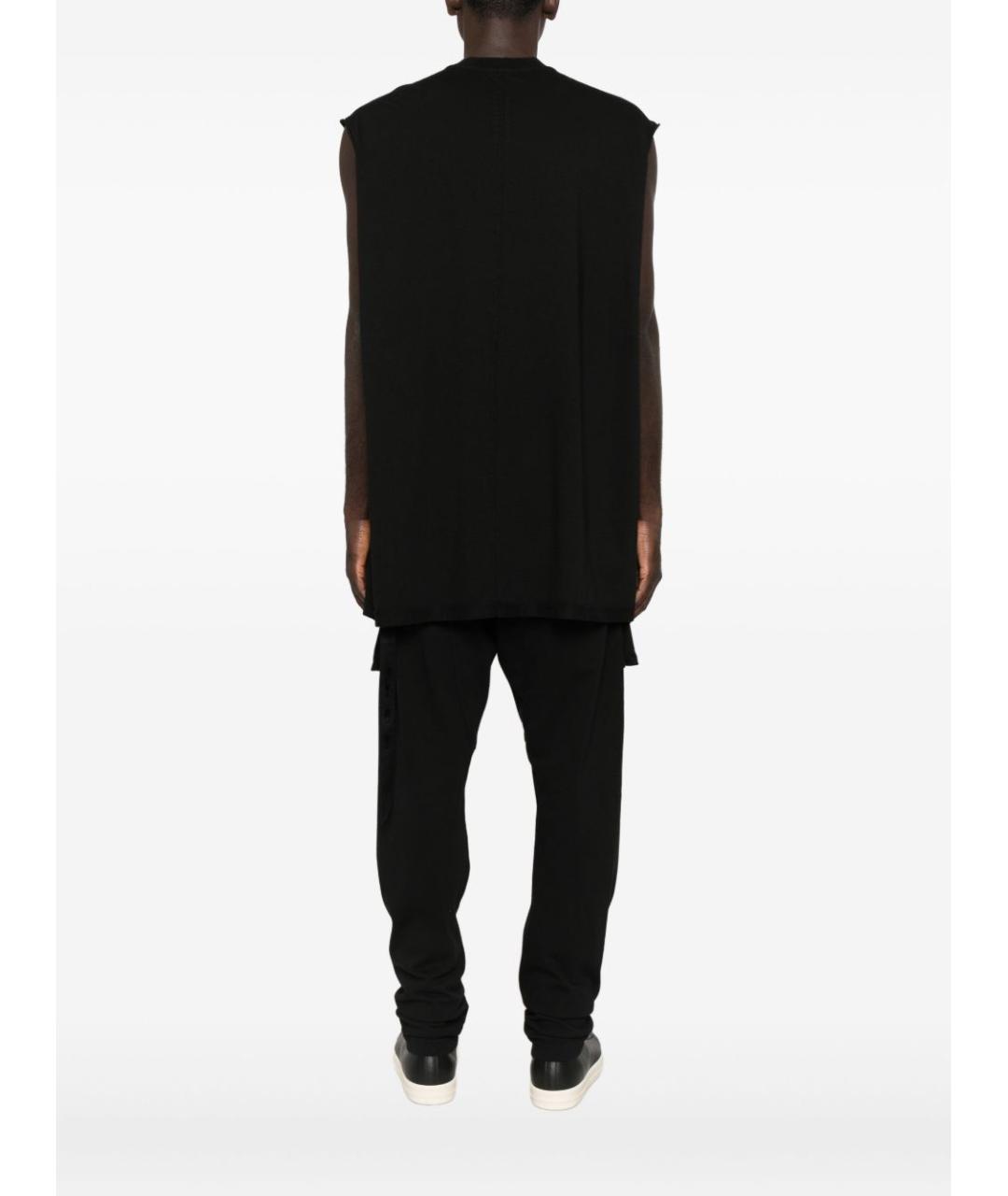 RICK OWENS DRKSHDW Черная хлопковая футболка, фото 4