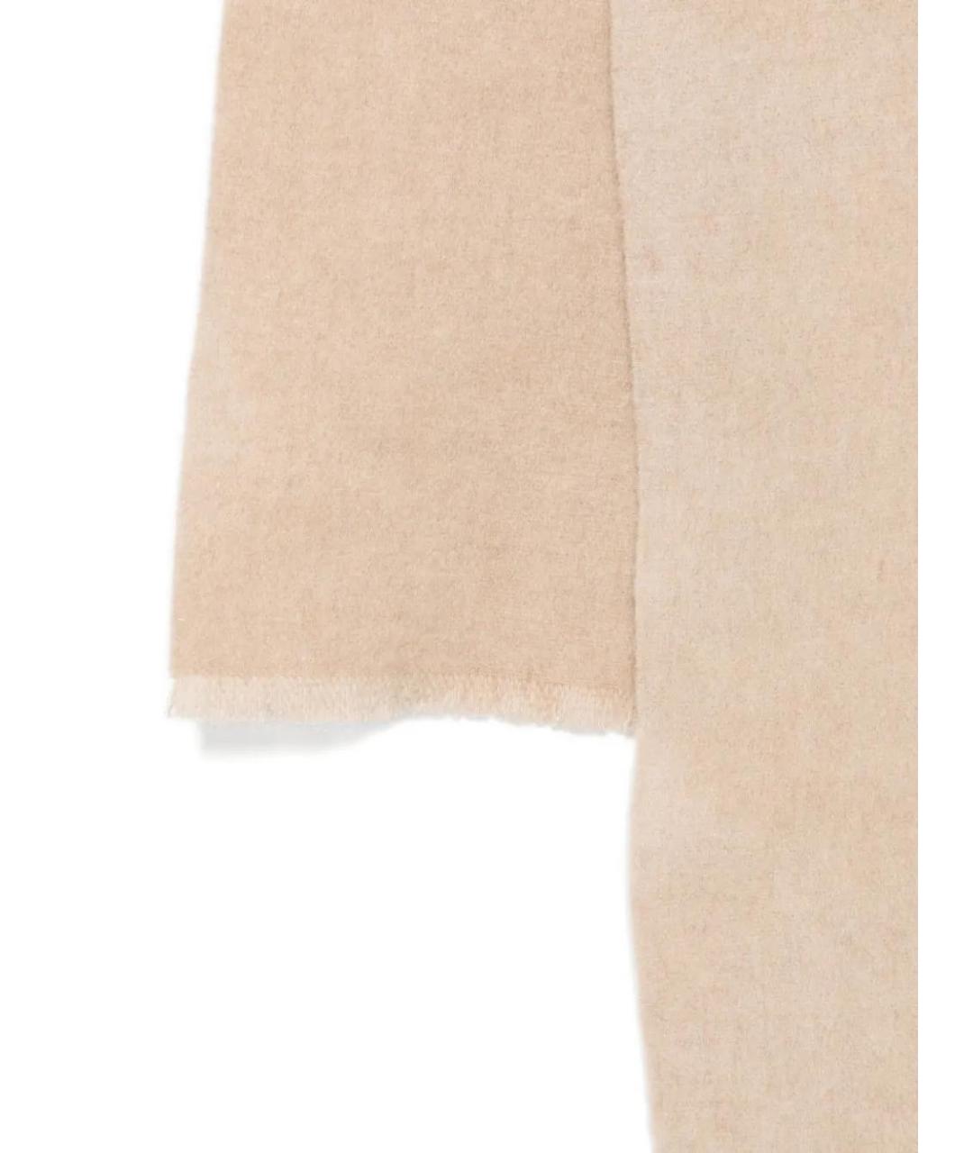 JACQUEMUS Бежевый шерстяной шарф, фото 3