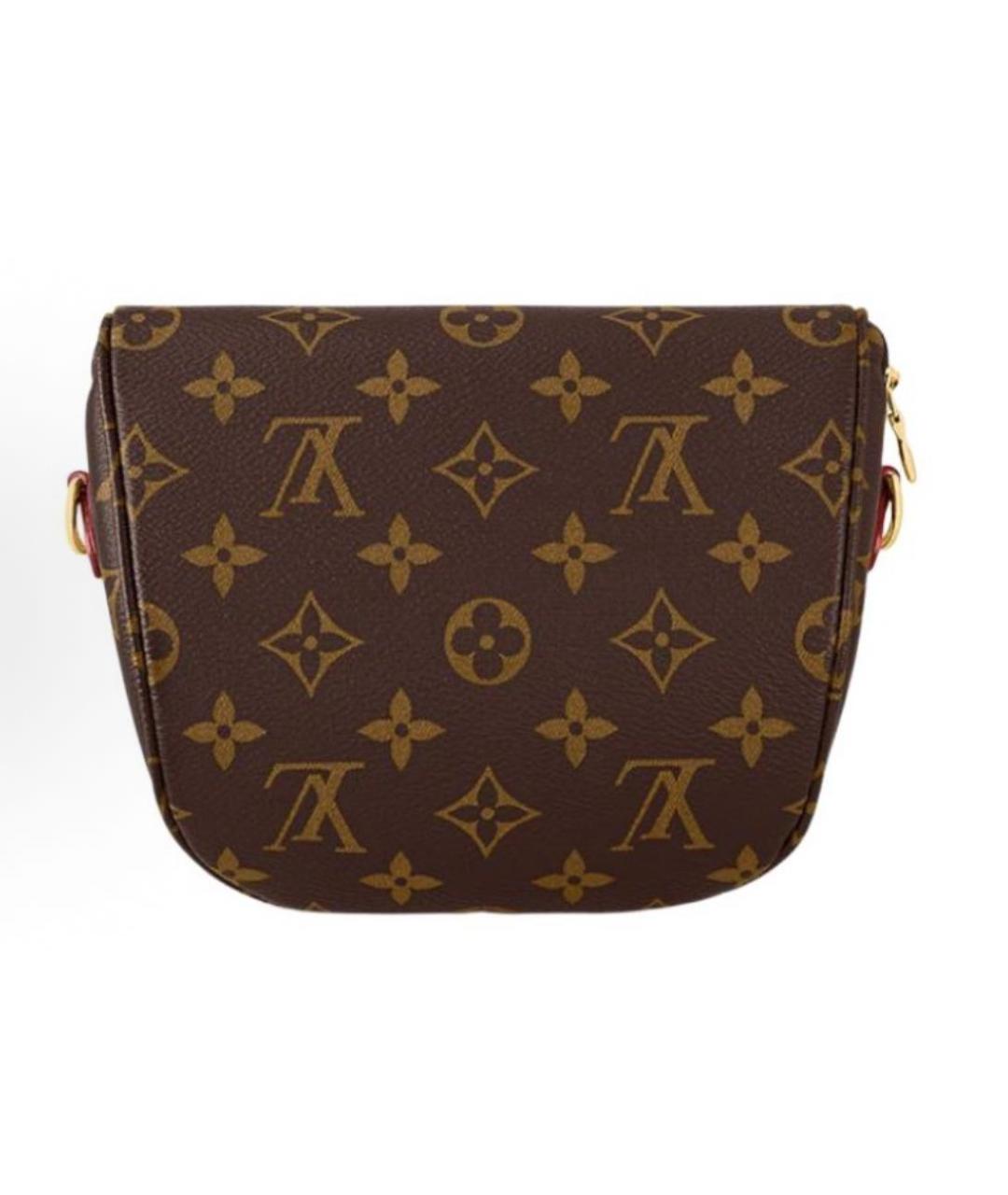 LOUIS VUITTON Коричневая кожаная поясная сумка, фото 4