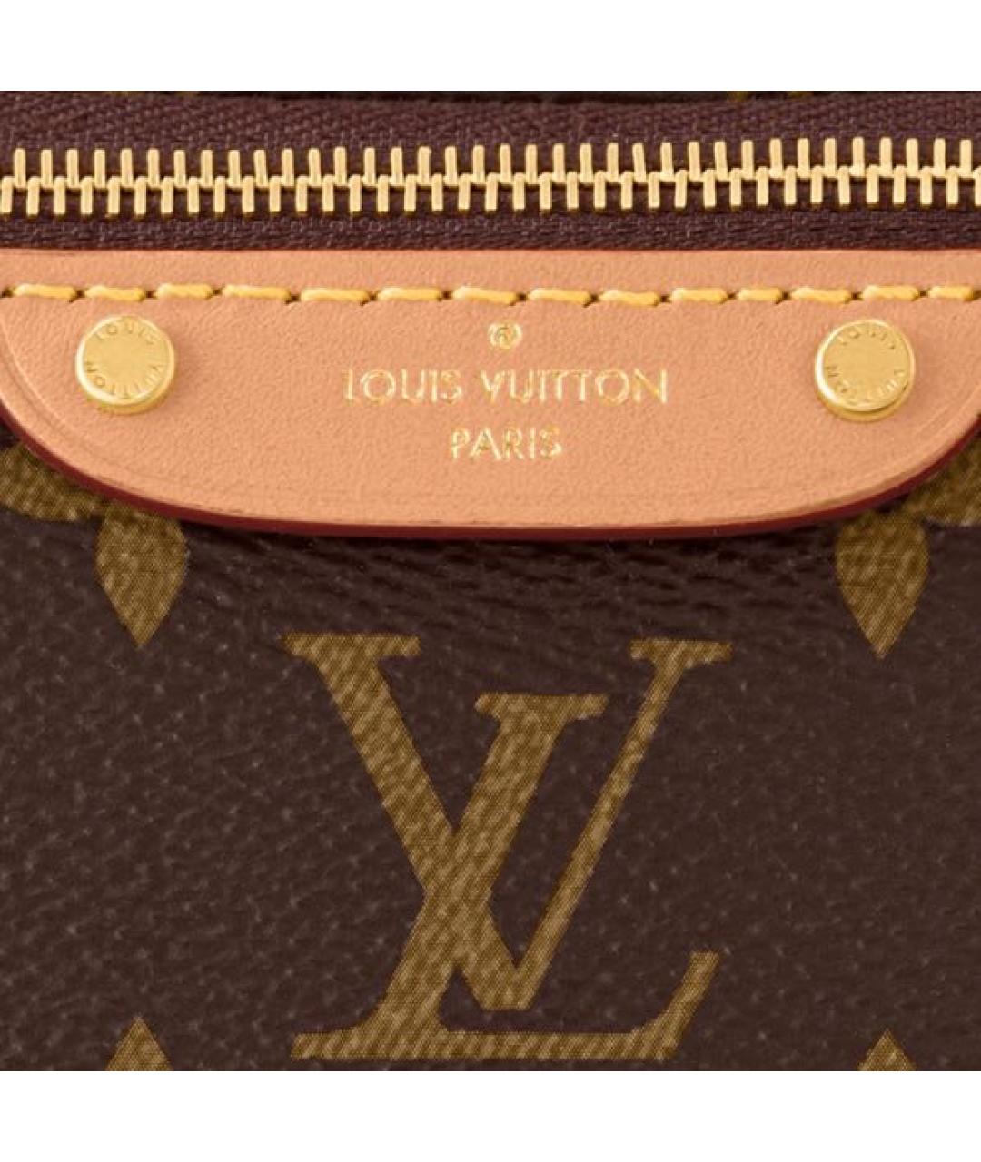 LOUIS VUITTON Коричневая кожаная поясная сумка, фото 7