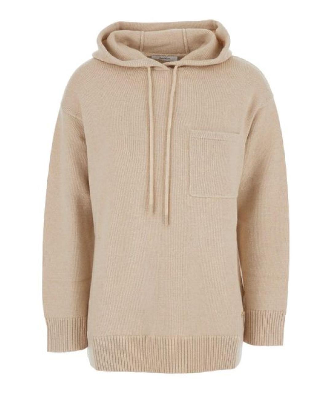 MAX MARA Бежевый шерстяной джемпер / свитер, фото 1