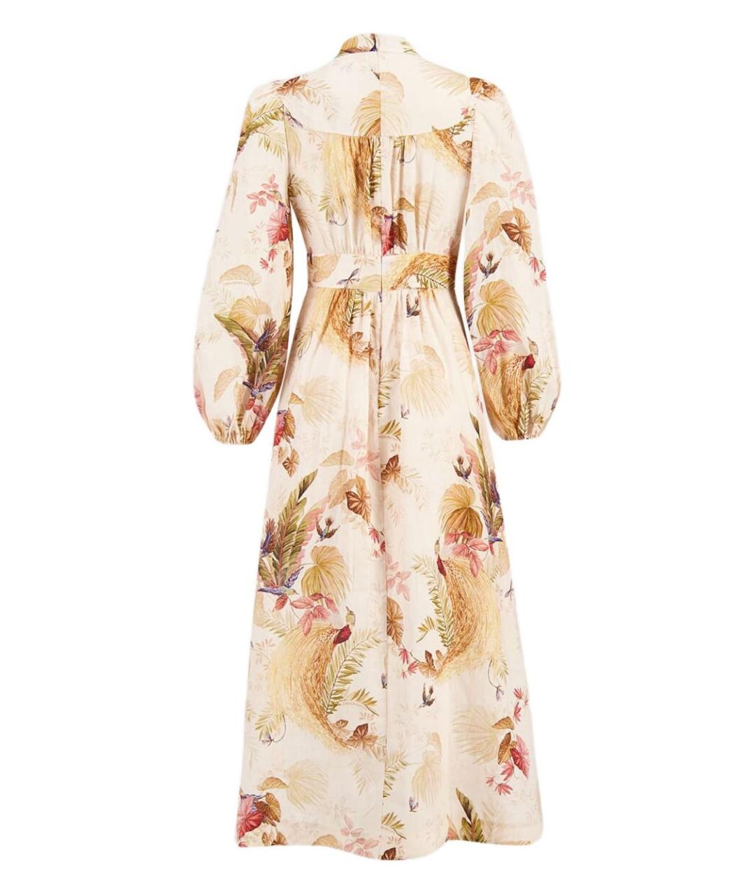 ZIMMERMANN Мульти льняное повседневное платье, фото 3