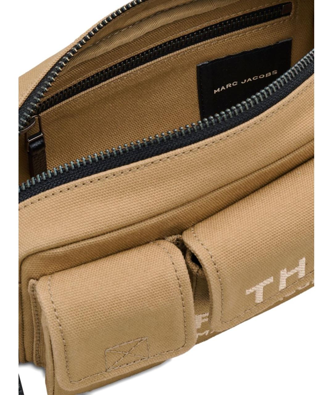 MARC JACOBS Бежевая хлопковая сумка через плечо, фото 5