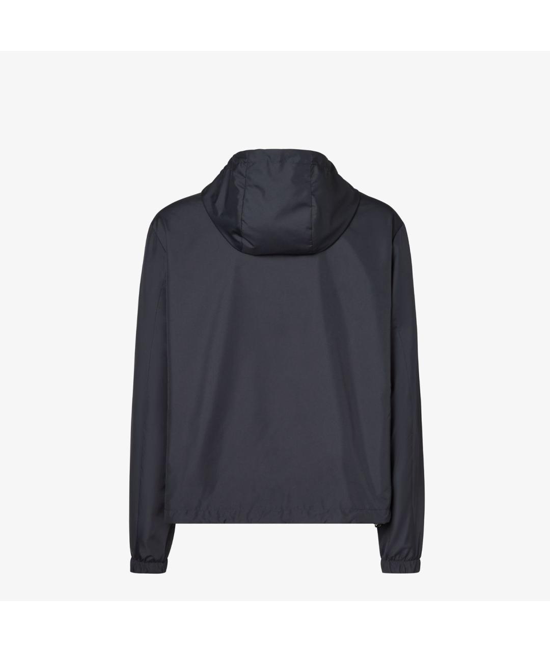 FENDI Темно-синяя полиэстеровая куртка, фото 2