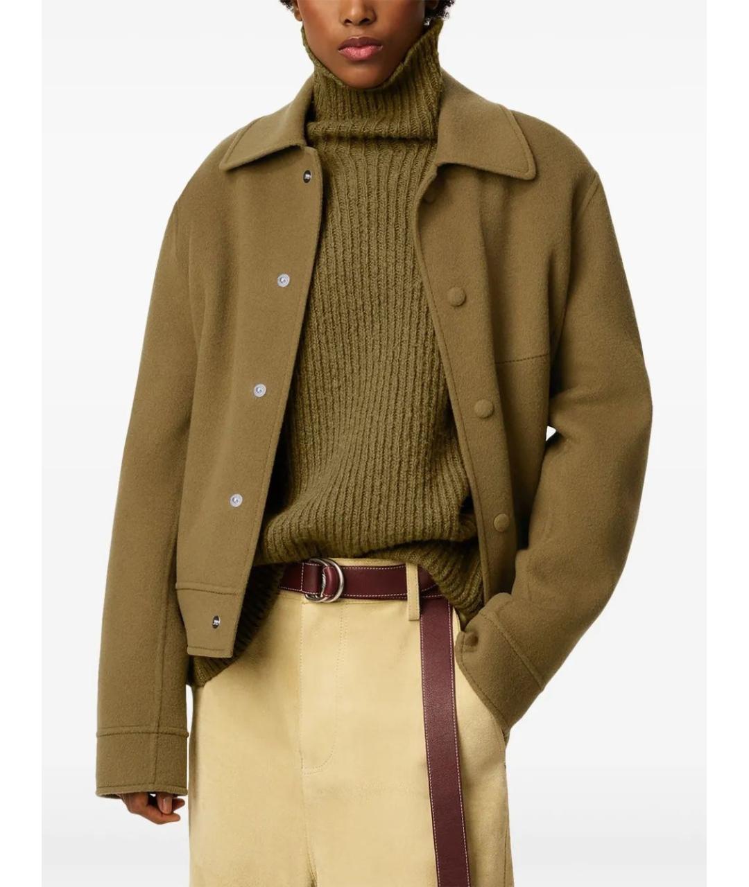 Ami Paris Хаки шерстяная куртка, фото 5