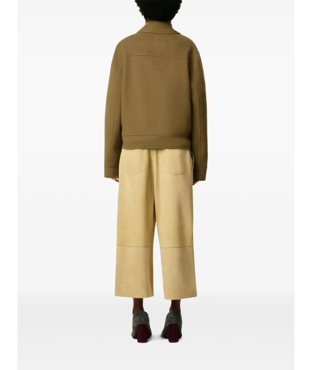 Ami Paris Хаки шерстяная куртка, фото 4