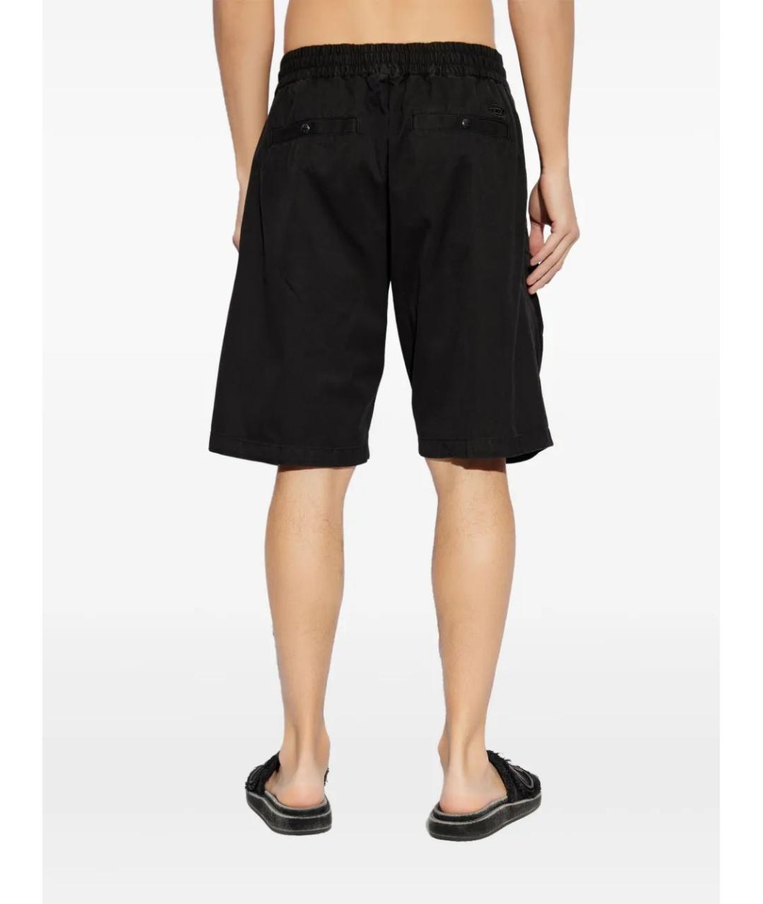 DIESEL Черные хлопковые шорты, фото 4
