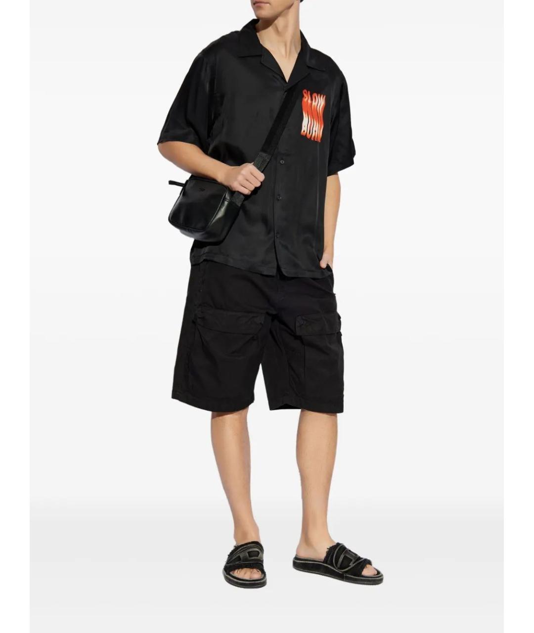 DIESEL Черные хлопковые шорты, фото 2