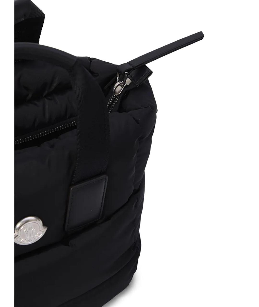 MONCLER Черная синтетическая сумка тоут, фото 4