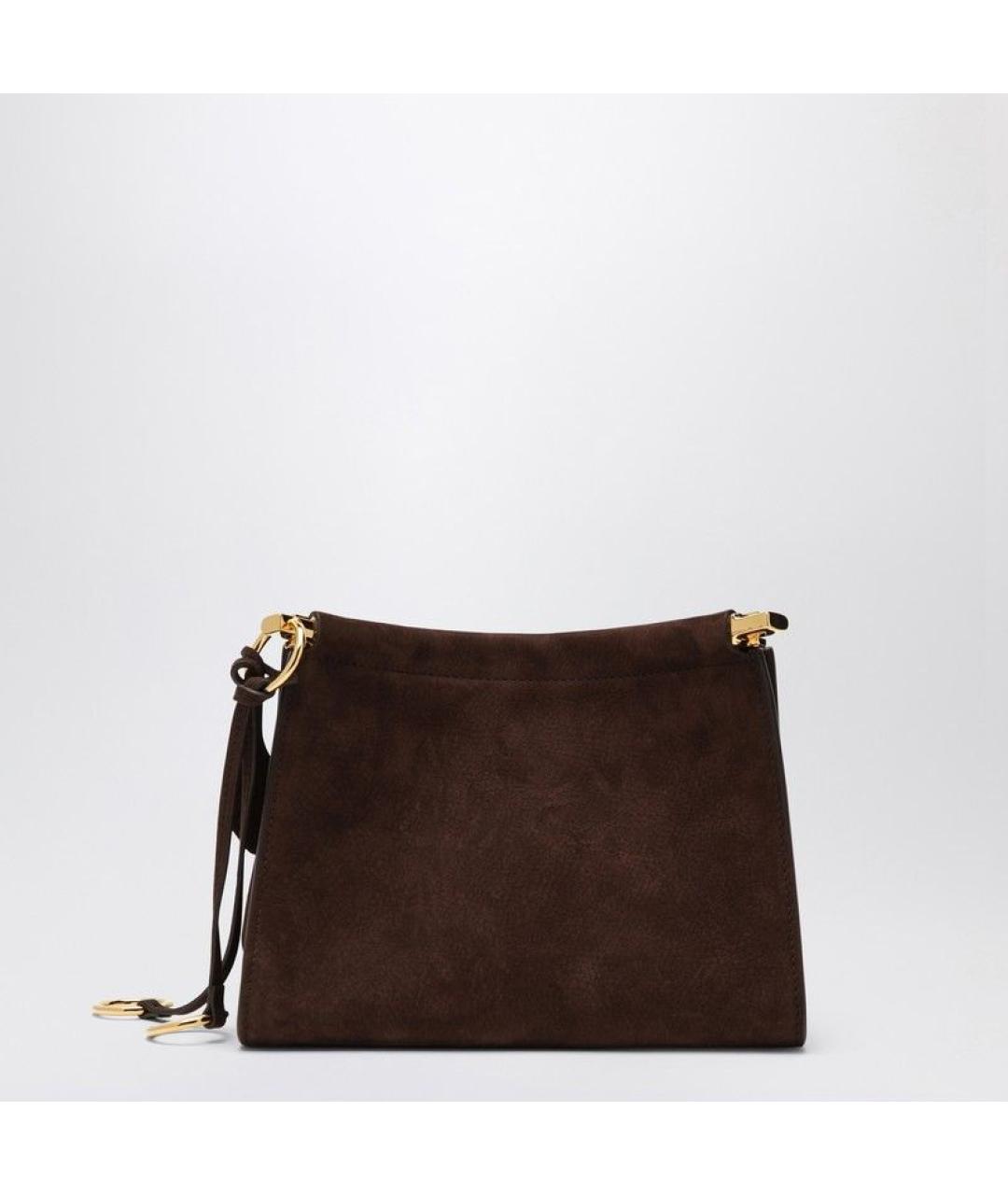 ALAIA Коричневая замшевая сумка через плечо, фото 2