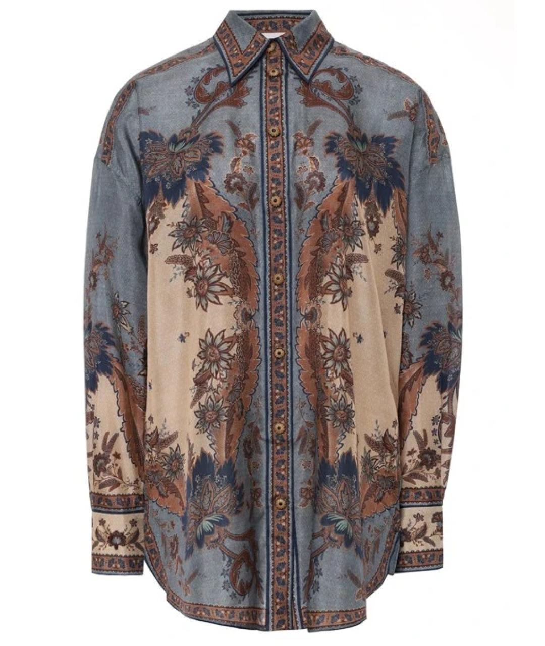 ZIMMERMANN Мульти шелковая рубашка, фото 1