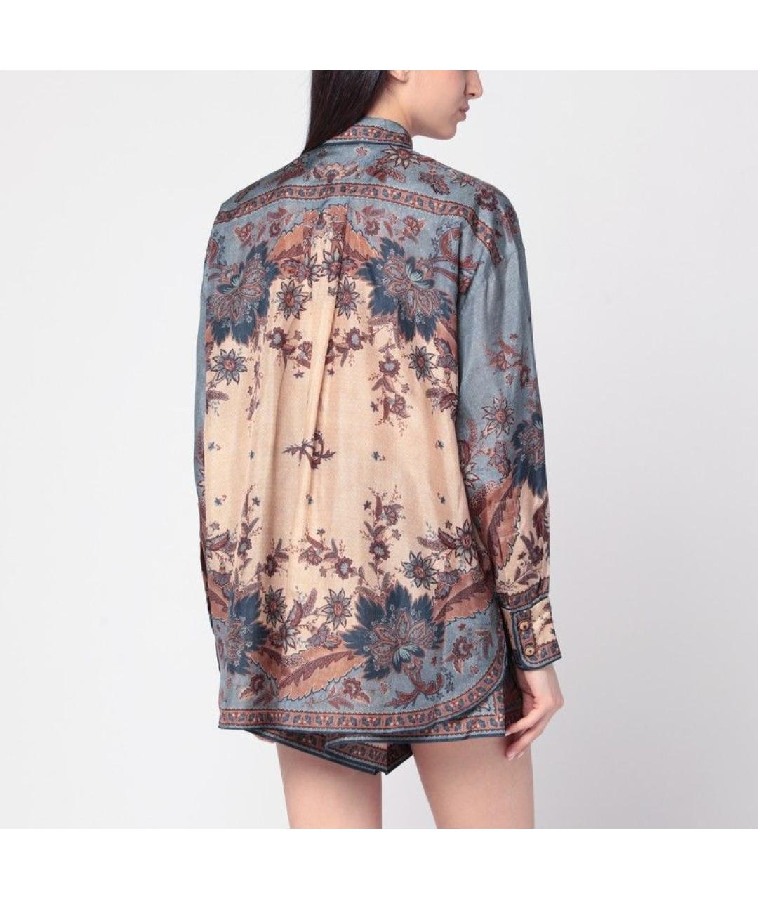 ZIMMERMANN Мульти шелковая рубашка, фото 3