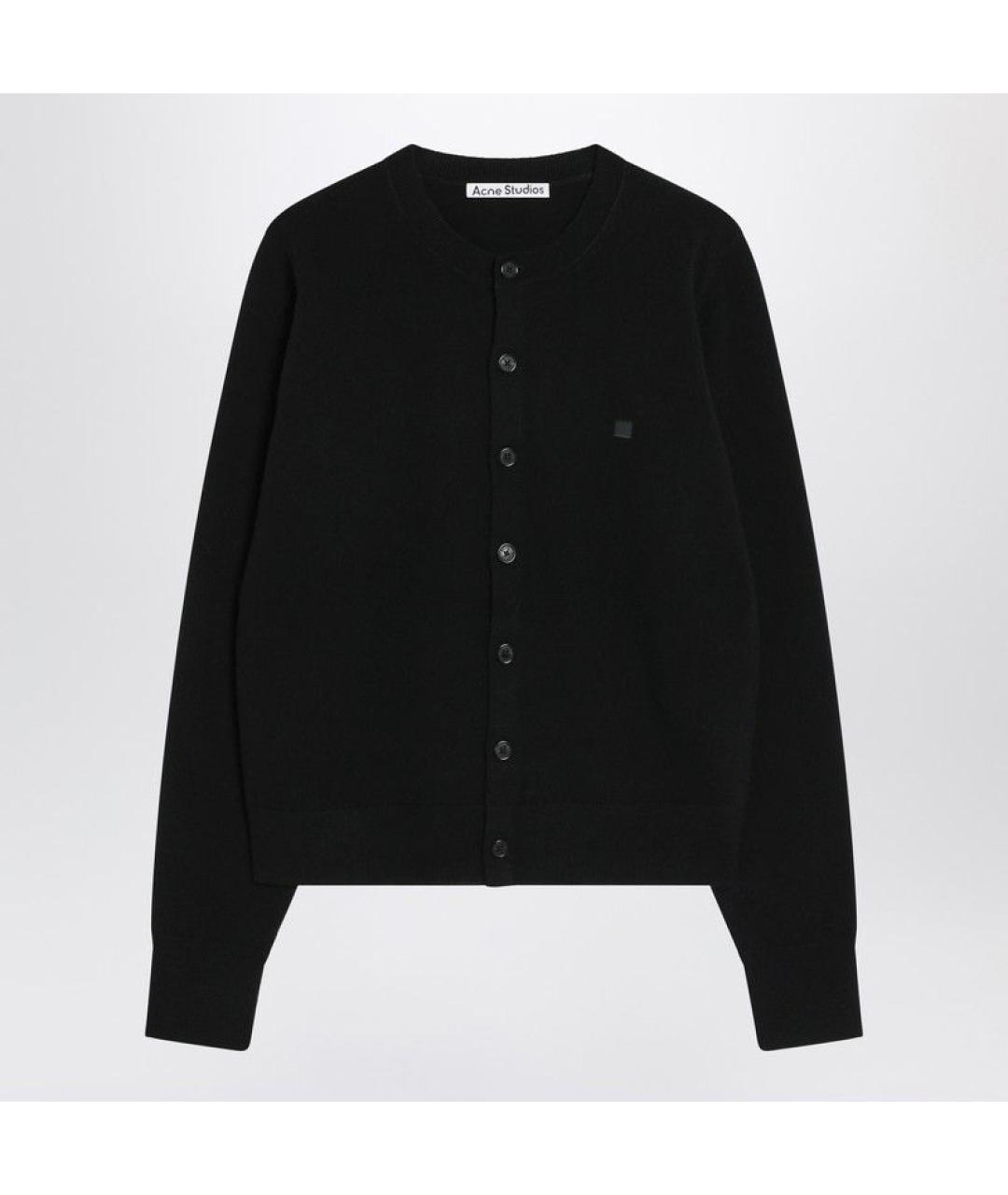 ACNE STUDIOS Черный шерстяной кардиган, фото 3