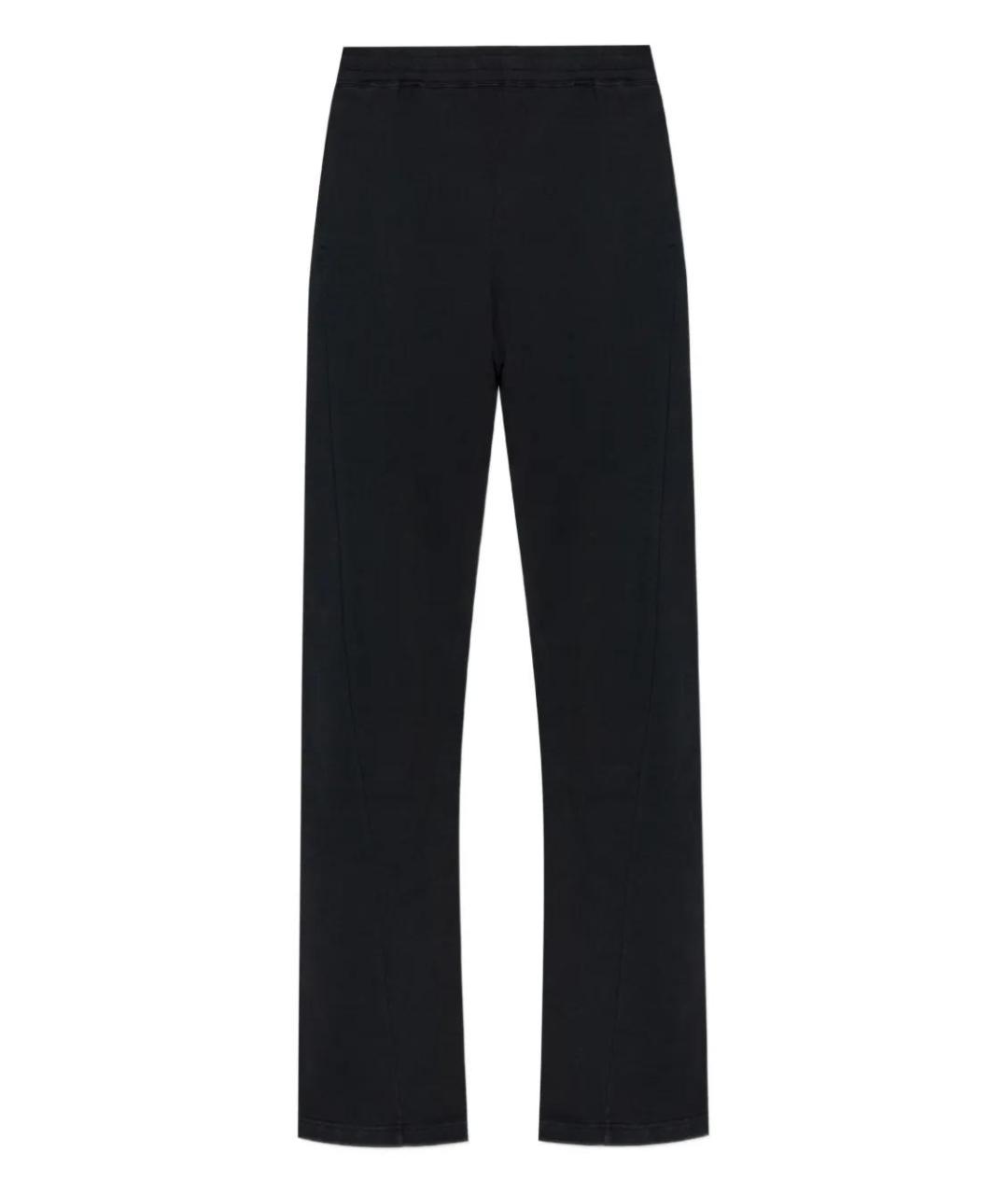 MM6 MAISON MARGIELA Черные хлопковые повседневные брюки, фото 1