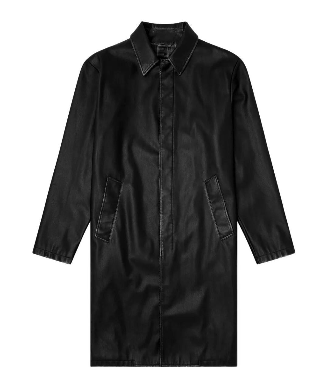 DIESEL Черное полиэстеровое пальто, фото 1