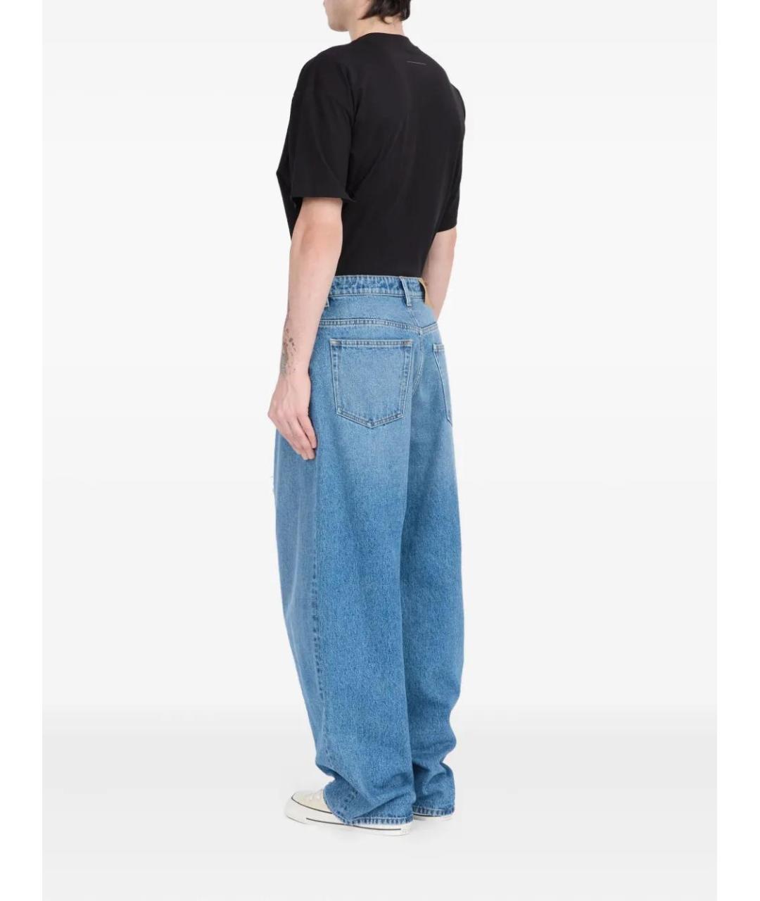 MM6 MAISON MARGIELA Синие прямые джинсы, фото 5