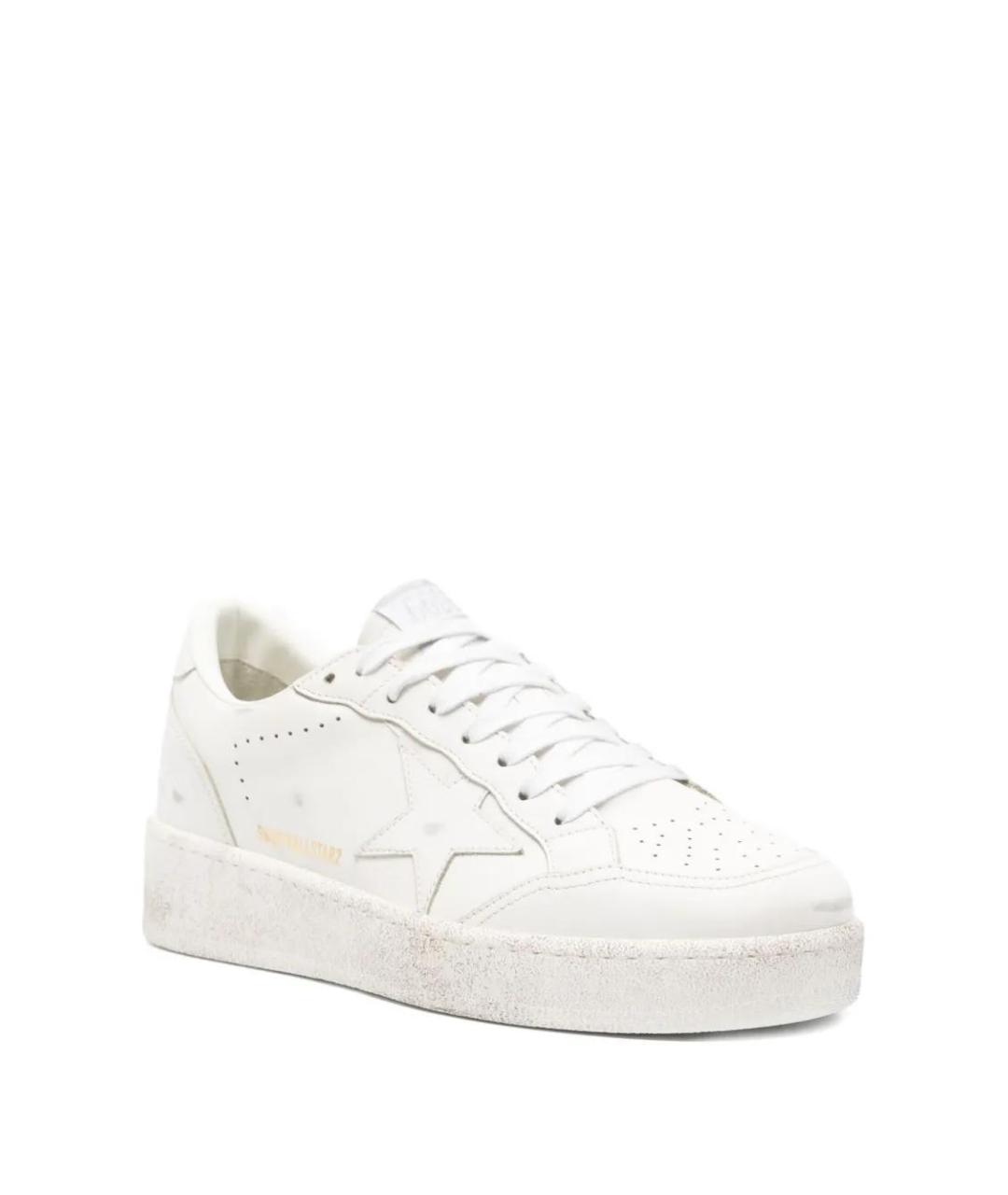 GOLDEN GOOSE DELUXE BRAND Белые кожаные кроссовки, фото 2