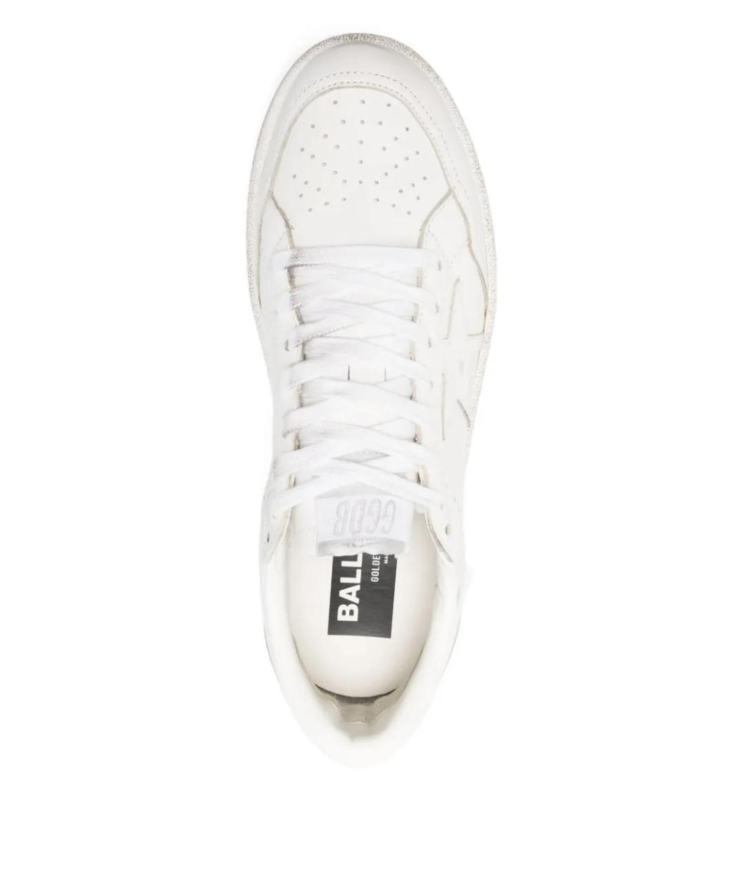 GOLDEN GOOSE DELUXE BRAND Белые кожаные кроссовки, фото 4