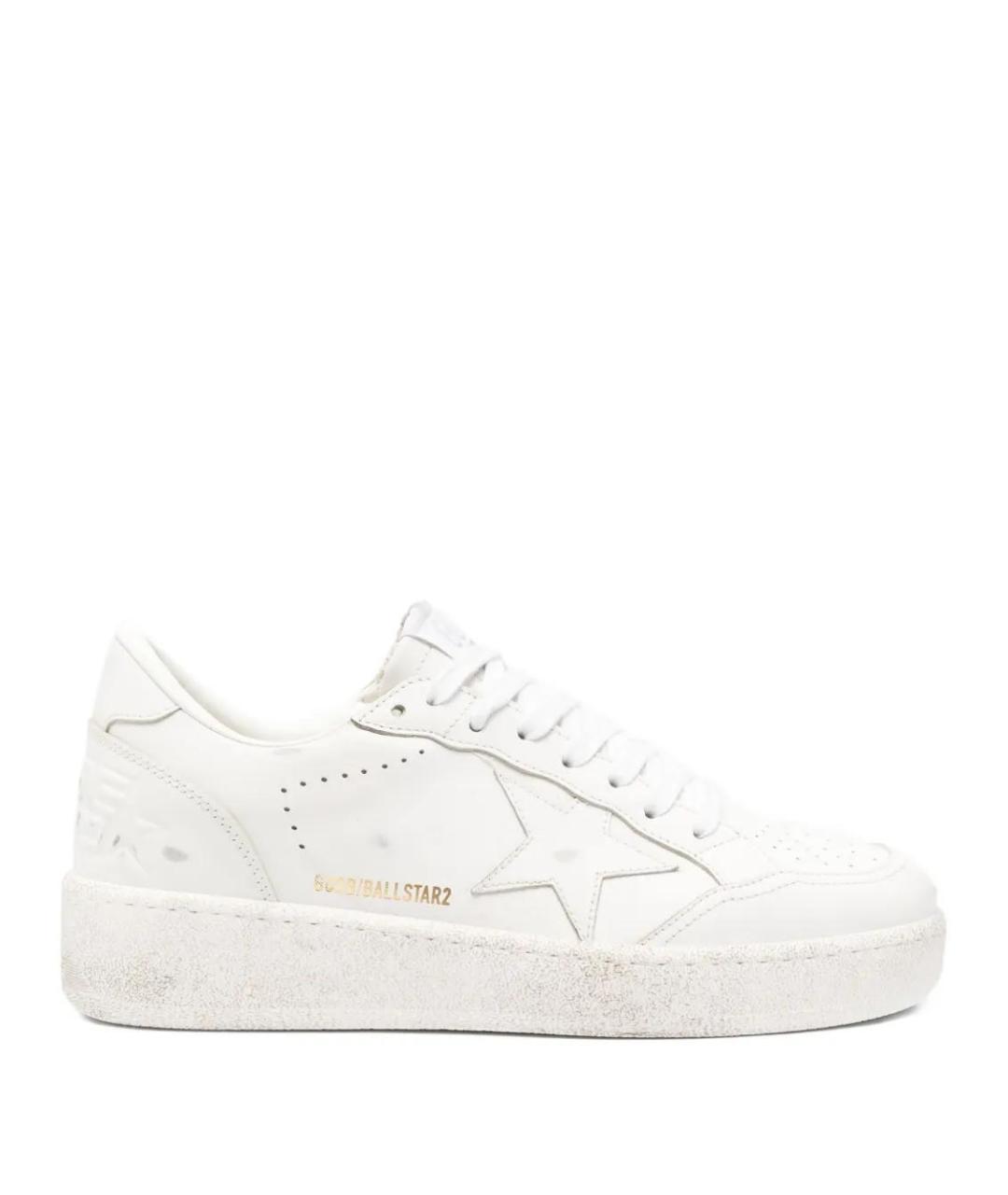 GOLDEN GOOSE DELUXE BRAND Белые кожаные кроссовки, фото 1