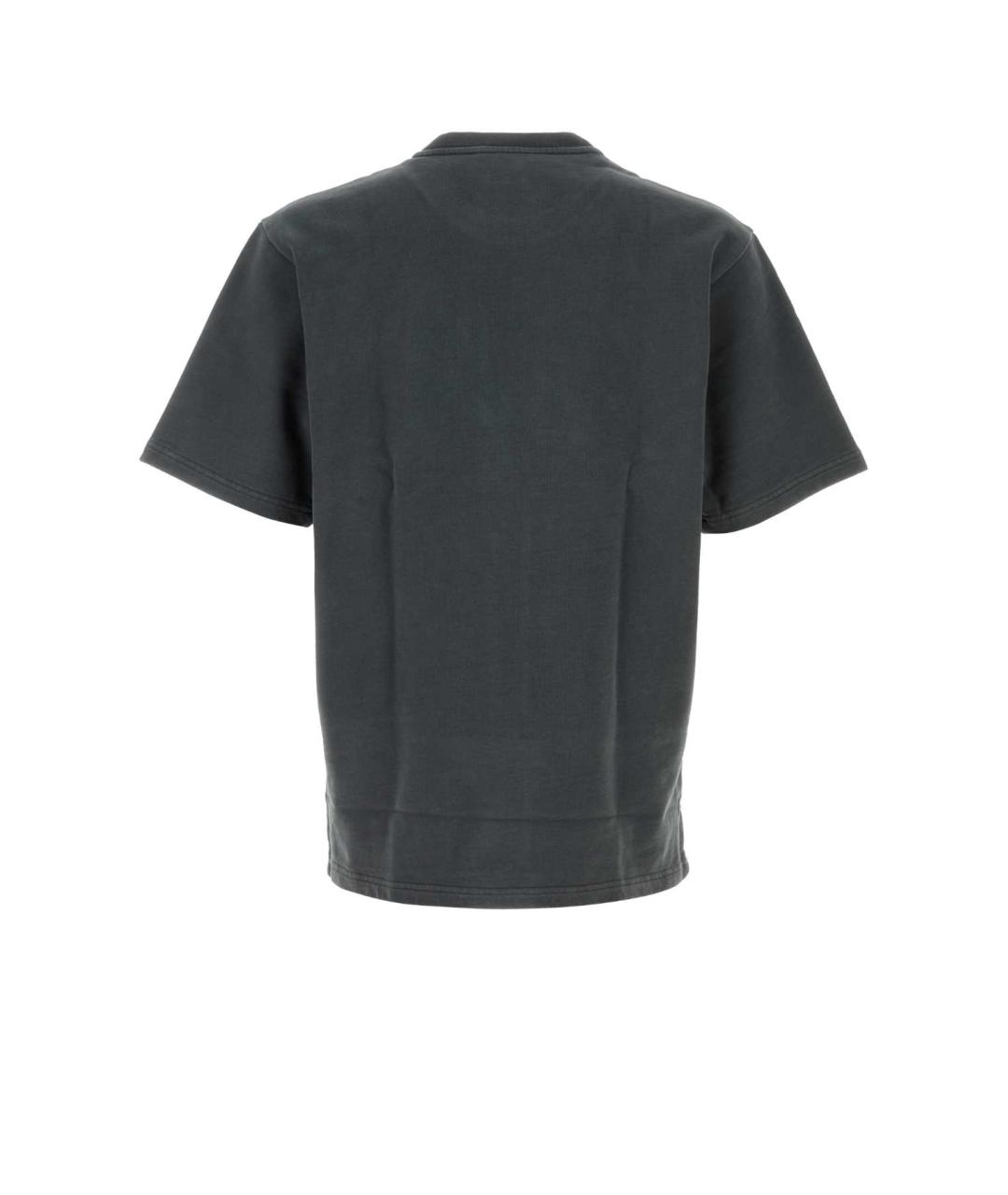 DOLCE&GABBANA Антрацитовая хлопковая футболка, фото 2