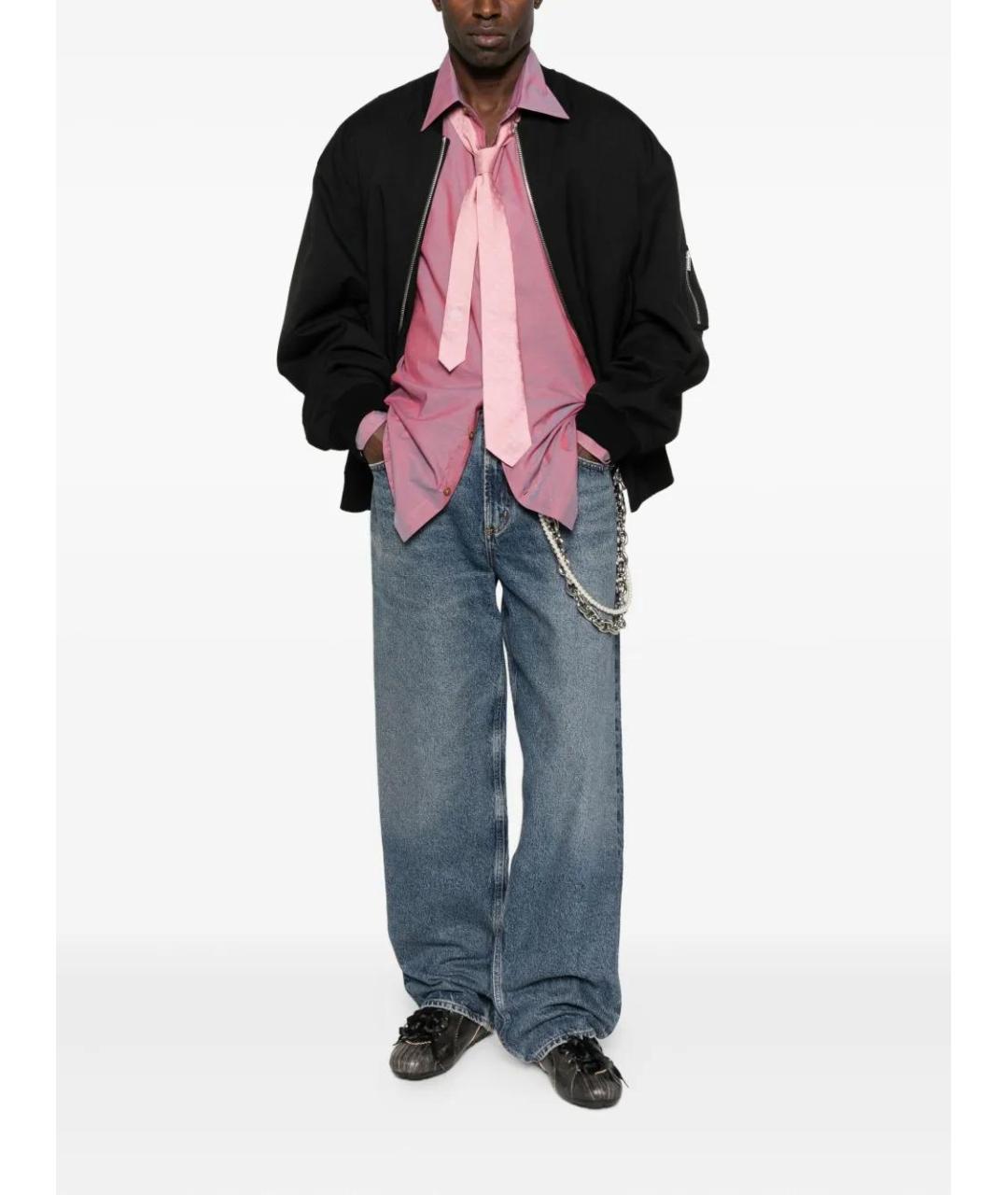 AGOLDE Синие хлопковые прямые джинсы, фото 2