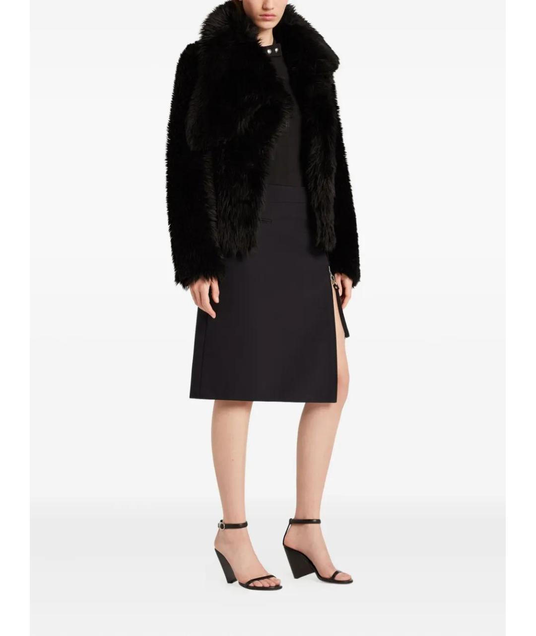COURREGES Черная меховая шуба, фото 4
