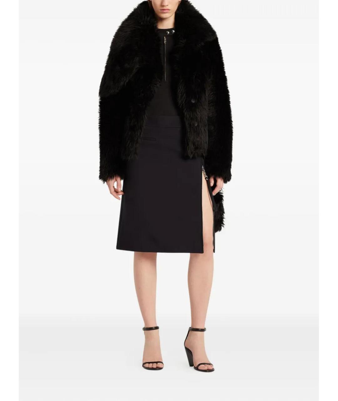 COURREGES Черная меховая шуба, фото 3